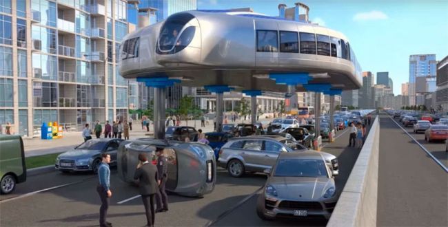 Гиробусы: транспортная система будущего сможет возить пассажиров над автомобилями
