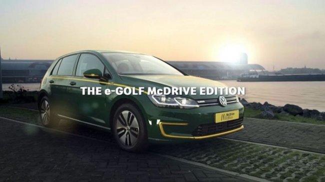 Mcdonald’s представил спецверсию Volkswagen Golf для фастфуда