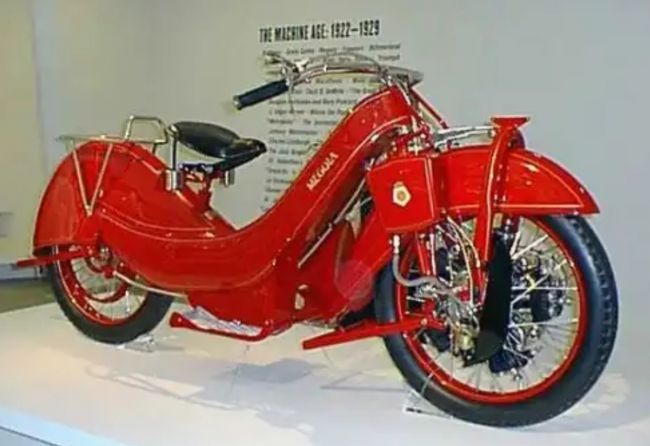 Мотоцикл Megola с мотором в переднем колесе
